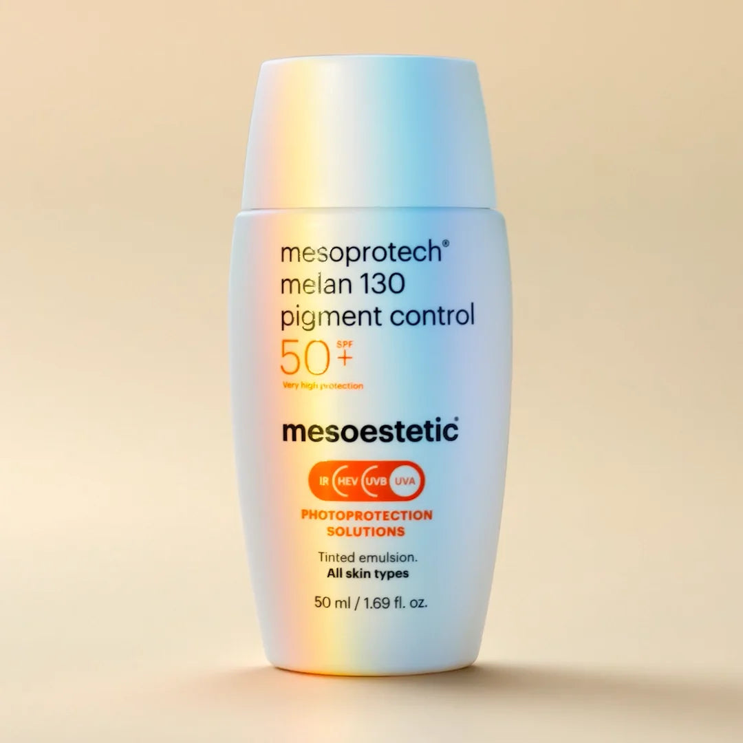 Mesoestetic Mesoprotech Melan 130 Pigment Control SPF 50+ – Tinted Sun Protection for Dark Spots & Hyperpigmentation